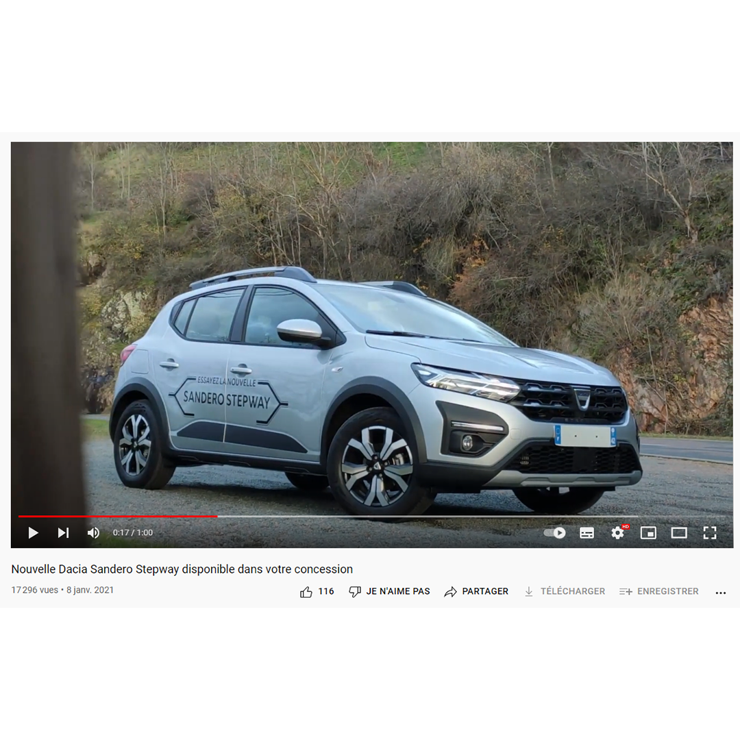 vidéo dacia sandero